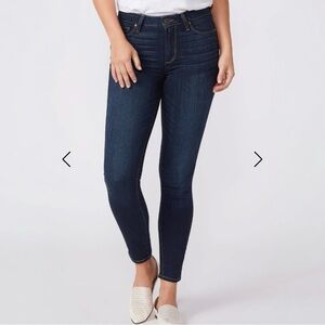 Paige Dark Wash Hoxton Ankle Jeans Sz 27